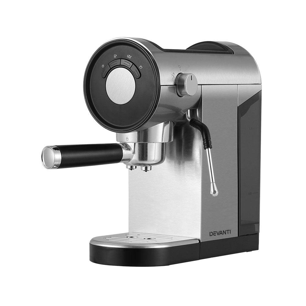 Devanti 20 Bar Coffee Machine Espresso Cafe Maker - Ozstylz
