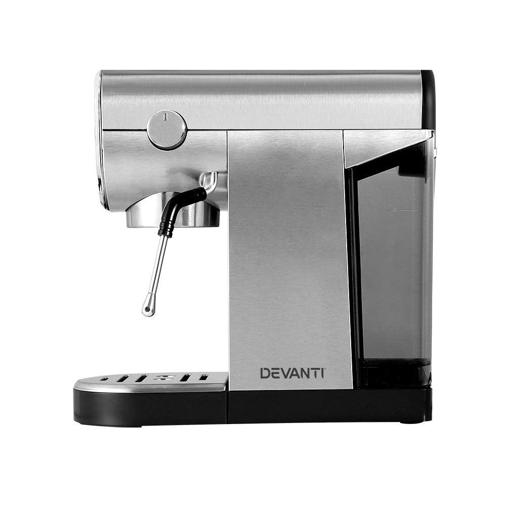 Devanti 20 Bar Coffee Machine Espresso Cafe Maker - Ozstylz