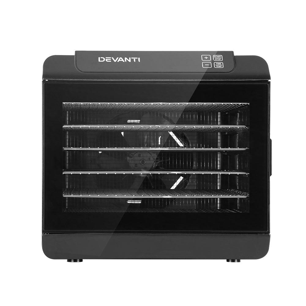 Devanti 6 Trays Food Dehydrator Stainless Steel Tray - Ozstylz