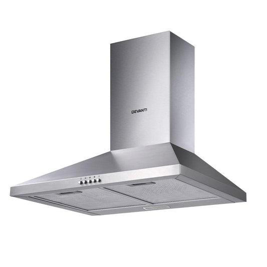 Devanti 600mm Range Hood 60cm Rangehood Stainless Steel - Ozstylz