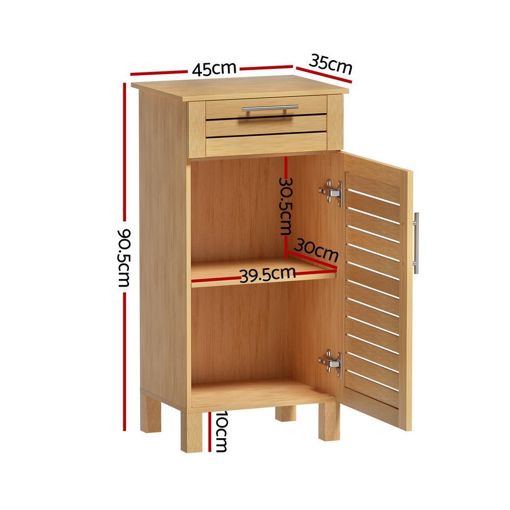 Artiss Bathroom Cabinet Storage 90cm wooden JILL - Ozstylz