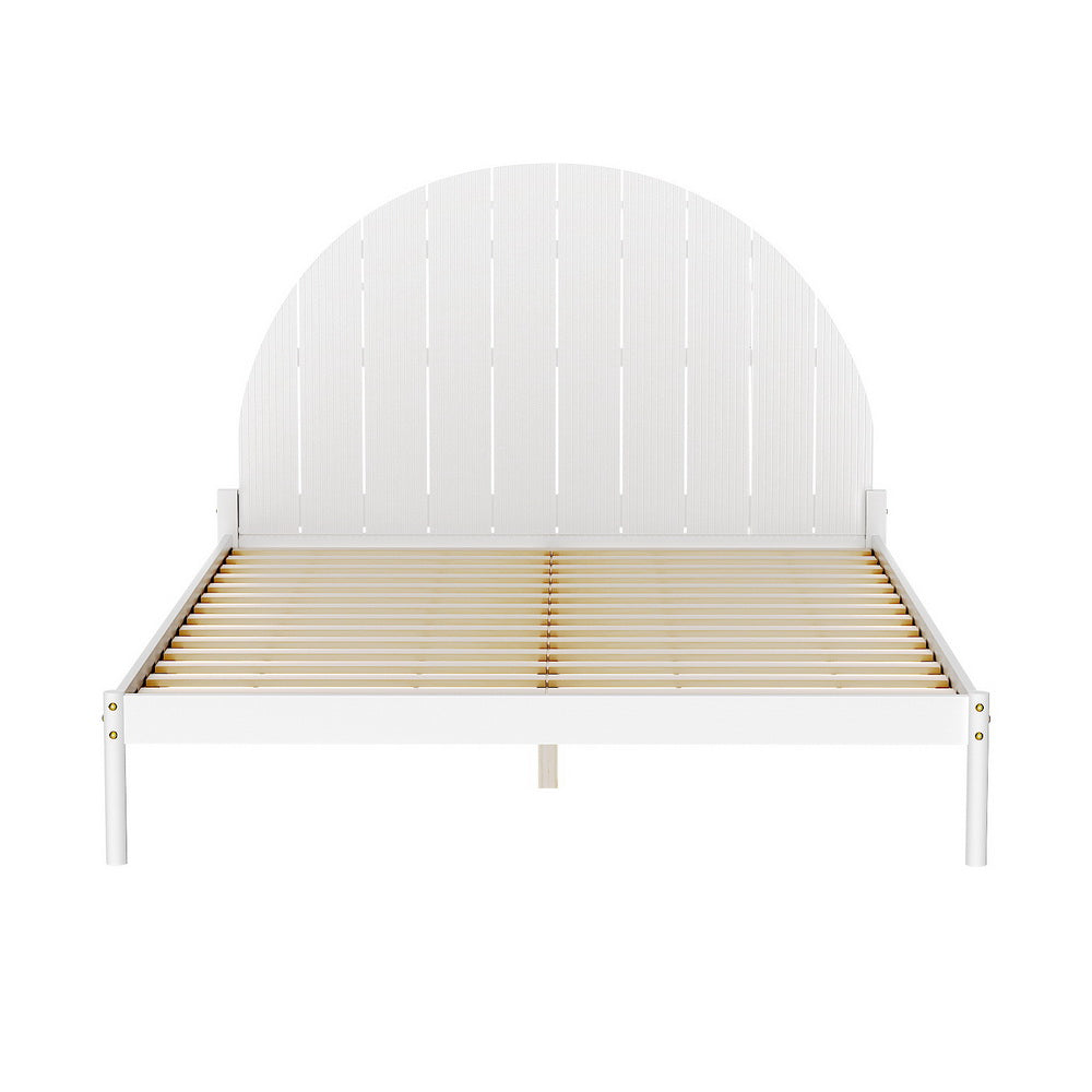 Artiss Bed Frame Queen Size Wooden White DALY - Ozstylz