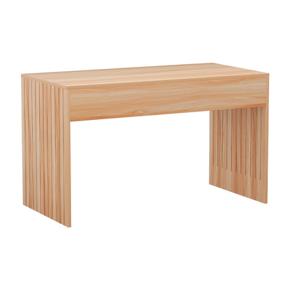 Artiss Coffee Table Rectangle Fluted Side 100CM - Ozstylz