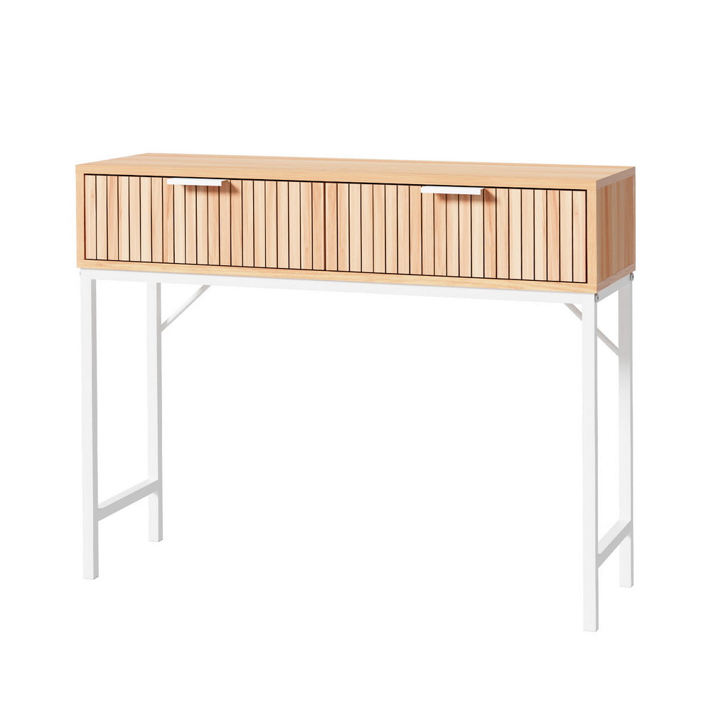 Artiss Console Table 2 Drawers 92CM - Ozstylz