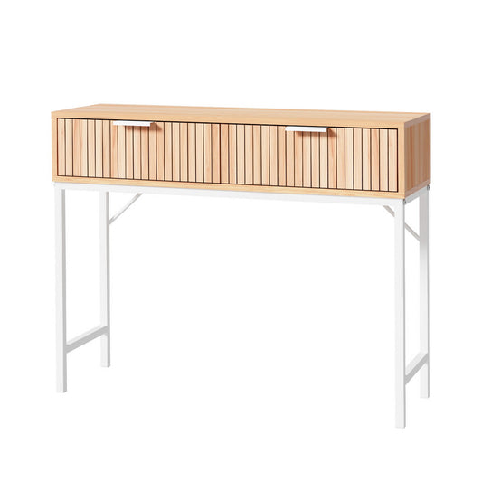 Artiss Console Table 2 Drawers 92CM - Ozstylz