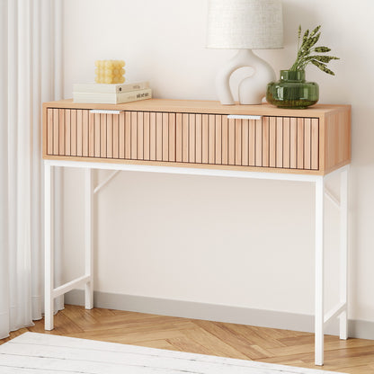 Artiss Console Table 2 Drawers 92CM - Ozstylz