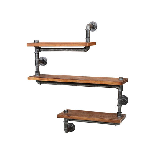 Artiss Floating DIY Pipe Shelf 3 Tiers - IONA - Ozstylz