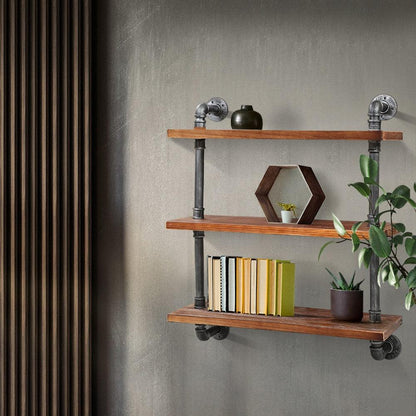 Artiss Floating DIY Pipe Shelf 3 Tiers - IRMA - Ozstylz