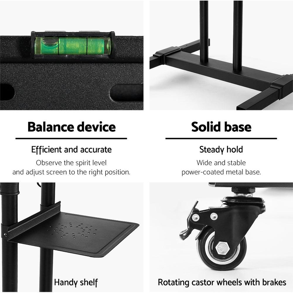 Artiss Mobile TV Stand for 23"-65" TVs Mount Bracket Portable Solid Trolley Cart - Ozstylz