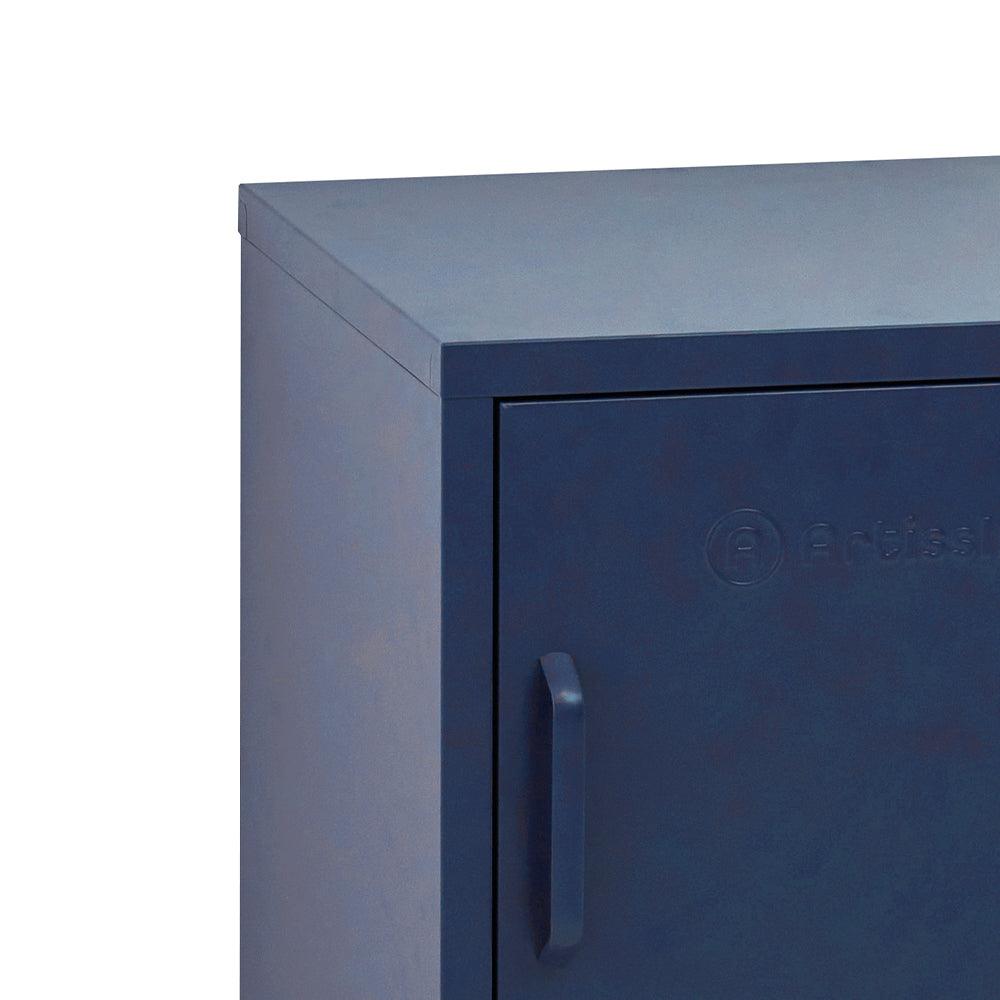 ArtissIn Bedside Table Metal Cabinet - MINI Blue - Ozstylz