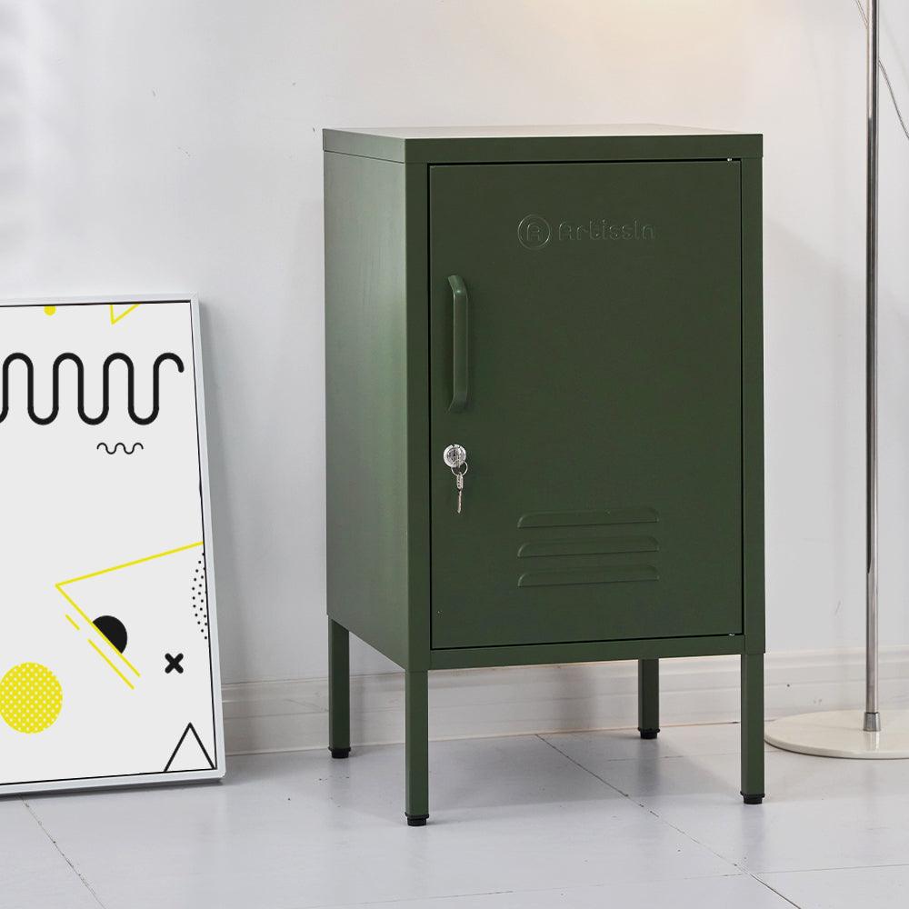 ArtissIn Bedside Table Metal Cabinet - MINI Green - Ozstylz