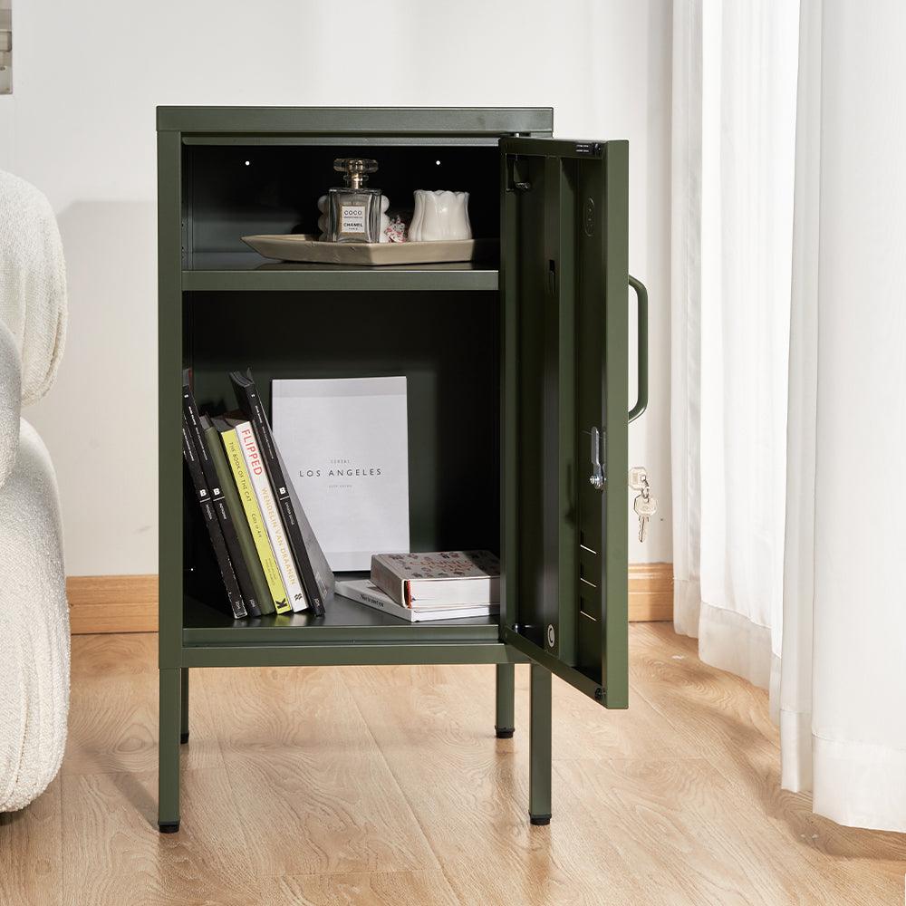 ArtissIn Bedside Table Metal Cabinet - MINI Green - Ozstylz