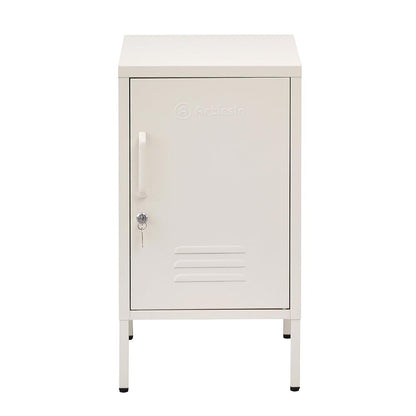 ArtissIn Bedside Table Metal Cabinet - MINI White - Ozstylz