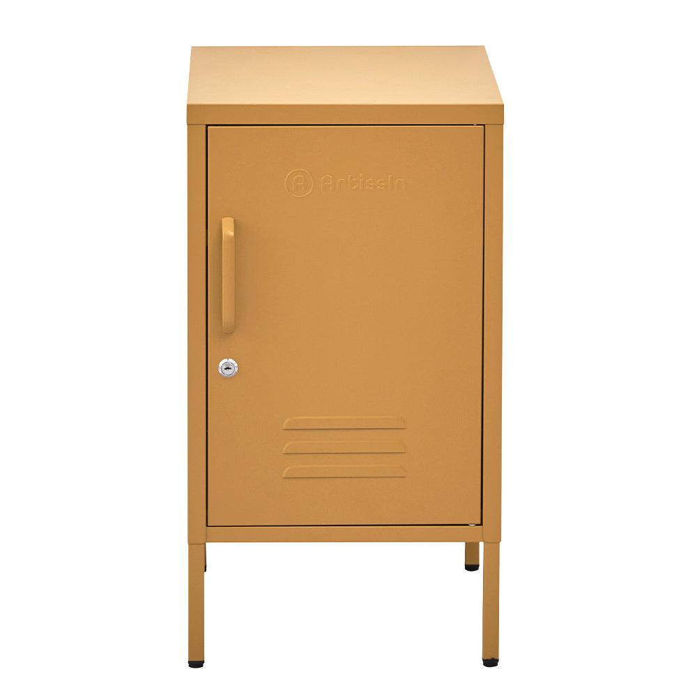 ArtissIn Bedside Table Metal Cabinet - MINI Yellow - Ozstylz