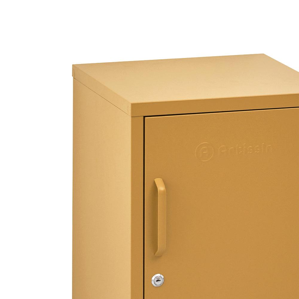 ArtissIn Bedside Table Metal Cabinet - MINI Yellow - Ozstylz