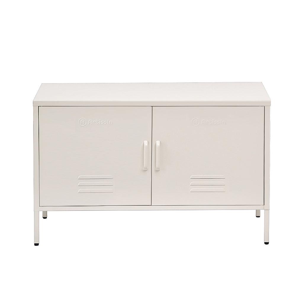 ArtissIn Buffet Sideboard Metal Cabinet - BASE White - Ozstylz