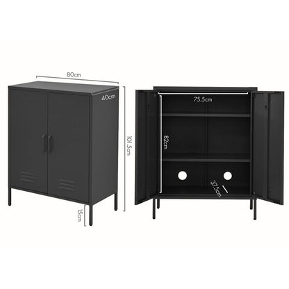 ArtissIn Buffet Sideboard Metal Cabinet - SWEETHEART Charcoal - Ozstylz