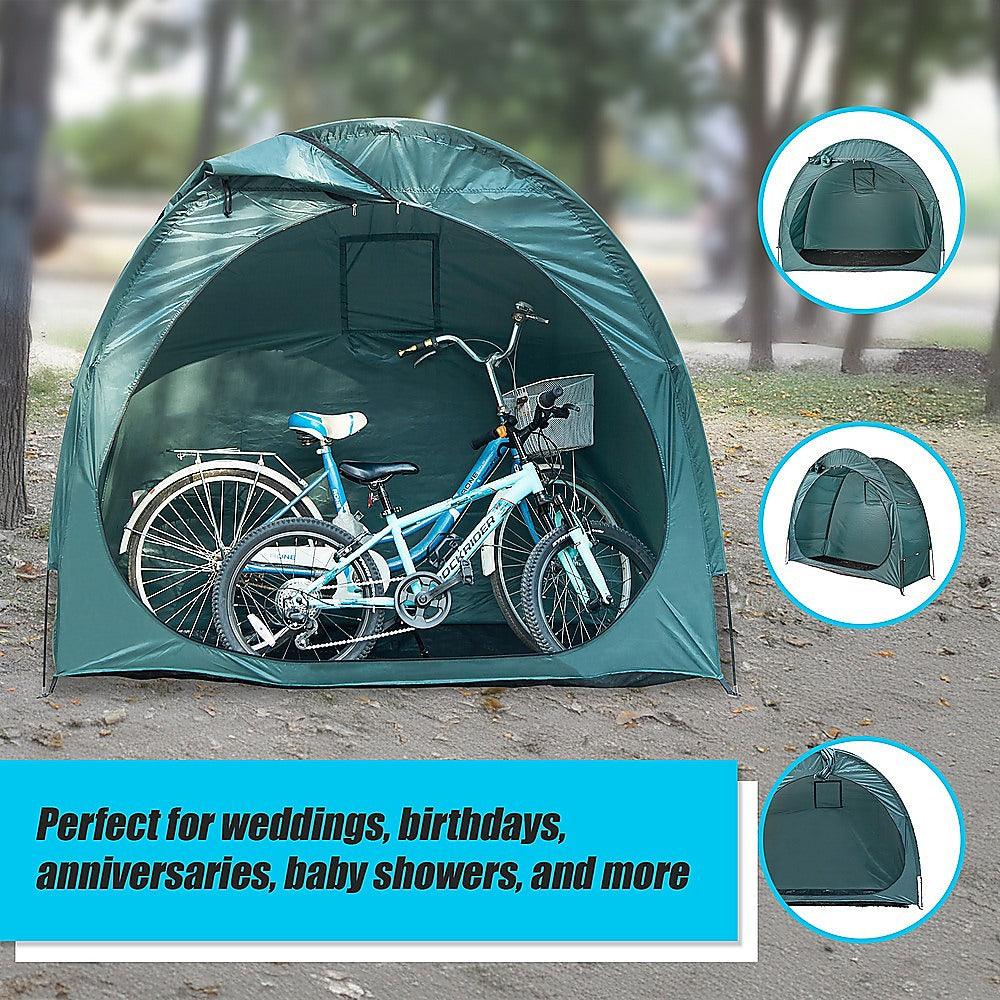 Bicycle Shelter Outdoor Bike Cave Garden Bike Storage Shed Tent Travel - Ozstylz