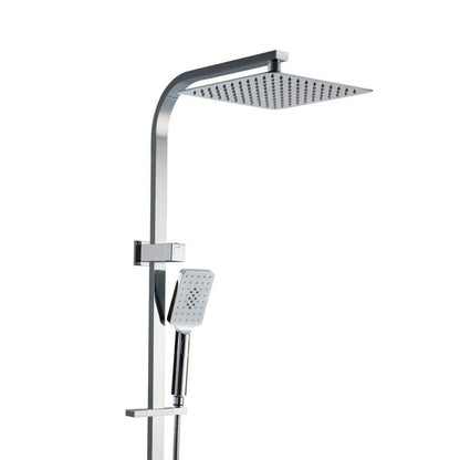 Cefito 10'' Rain Shower Head Set Handheld Square High Pressure Chrome - Ozstylz