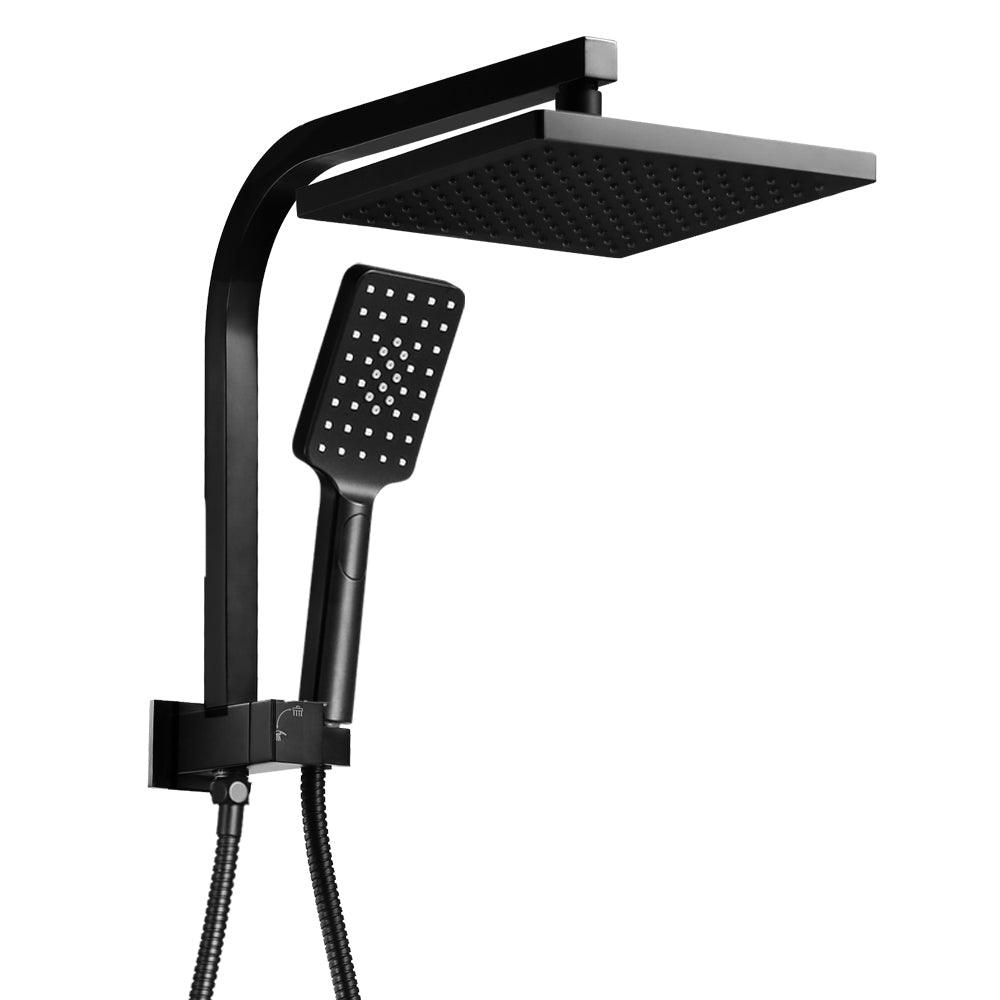 Cefito 8'' Rain Shower Head Set Handheld Square High Pressure Black - Ozstylz