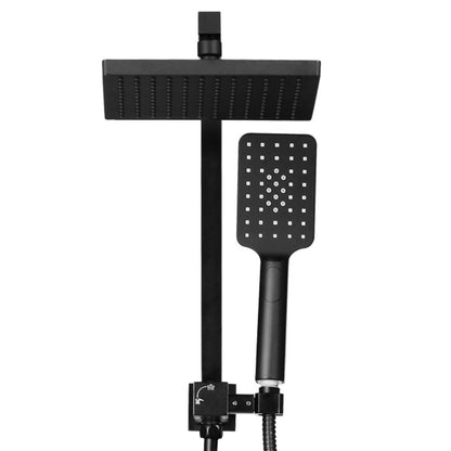 Cefito 8'' Rain Shower Head Set Handheld Square High Pressure Black - Ozstylz