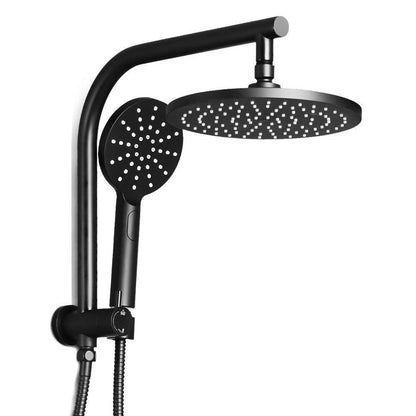 Cefito 9'' Rain Shower Head Set Handheld Round High Pressure Black - Ozstylz