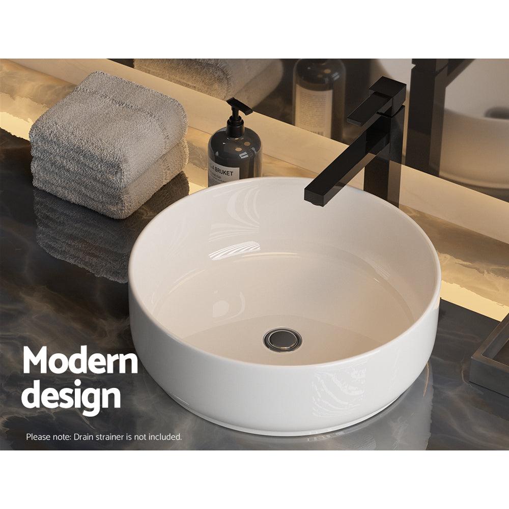 Cefito Bathroom Basin Ceramic Vanity Sink Hand Wash Bowl 35x12cm - Ozstylz