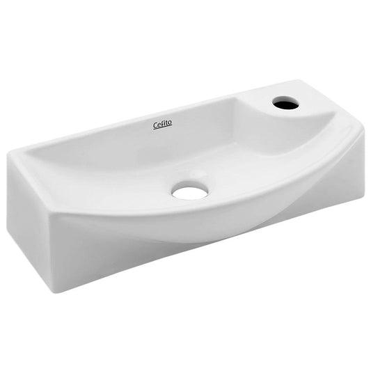 Cefito Bathroom Basin Ceramic Vanity Sink Hand Wash Bowl 45x23cm - Ozstylz