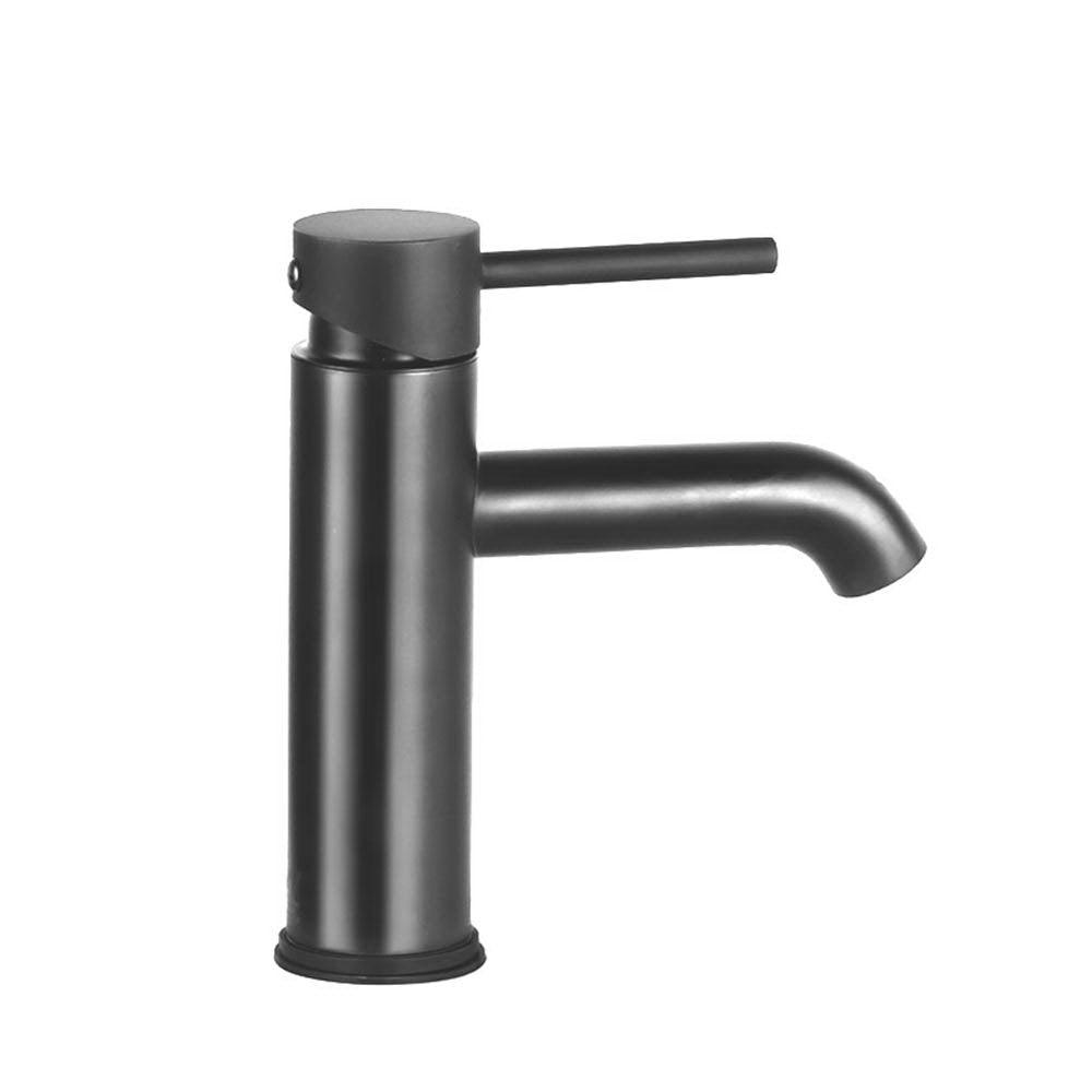 Cefito Bathroom Basin Mixer Tap Round Brass Faucet Vanity Laundry Black - Ozstylz