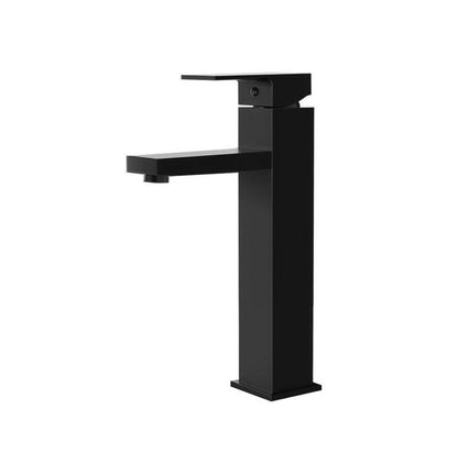 Cefito Bathroom Basin Mixer Tap Square Tall Faucet Vanity Laundry Black - Ozstylz