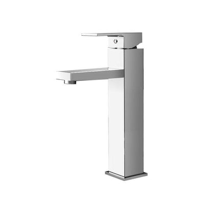 Cefito Bathroom Basin Mixer Tap Square Tall Faucet Vanity Laundry Chrome - Ozstylz