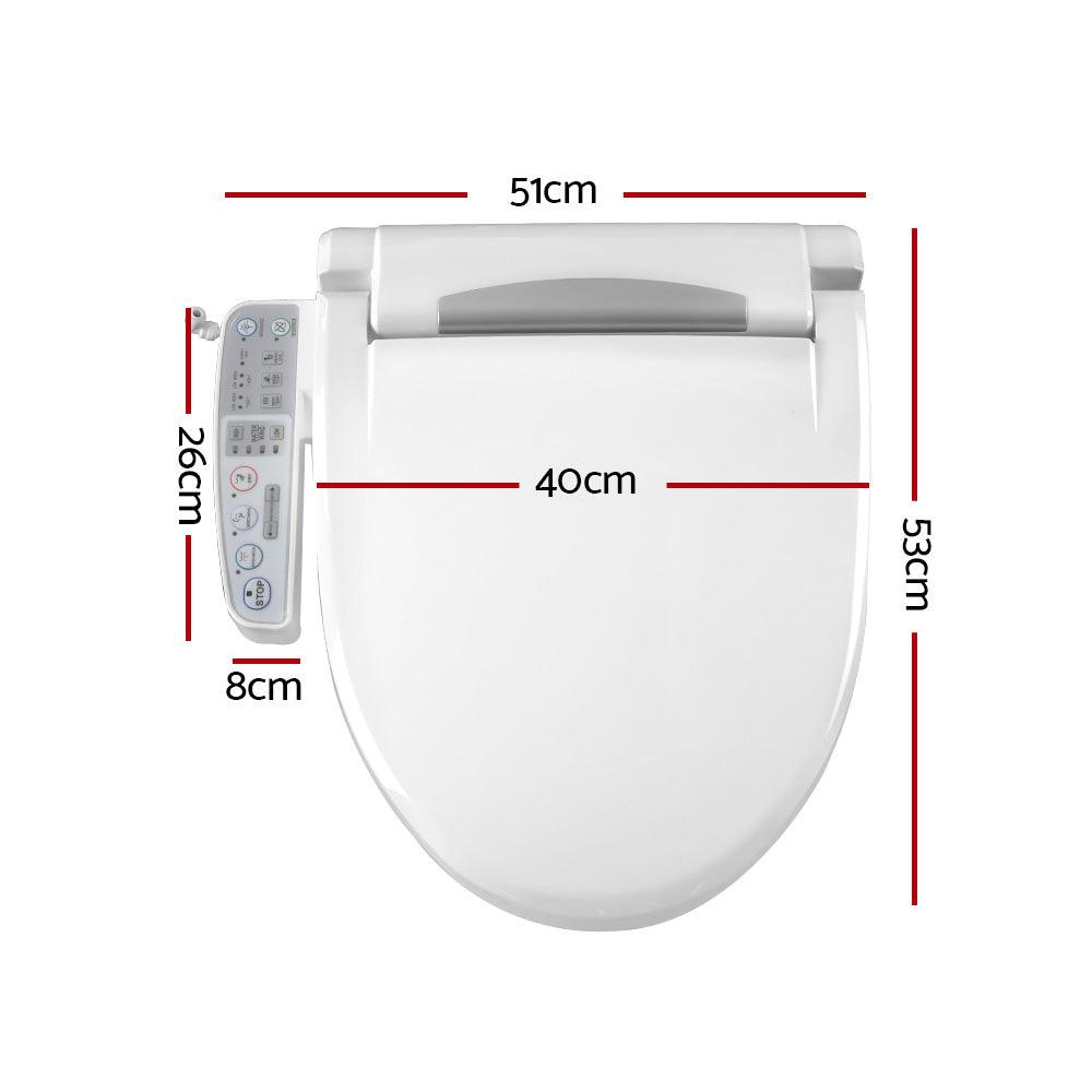 Cefito Electric Bidet Toilet Seat Cover Auto Smart Water Wash Dry Panel Control - Ozstylz