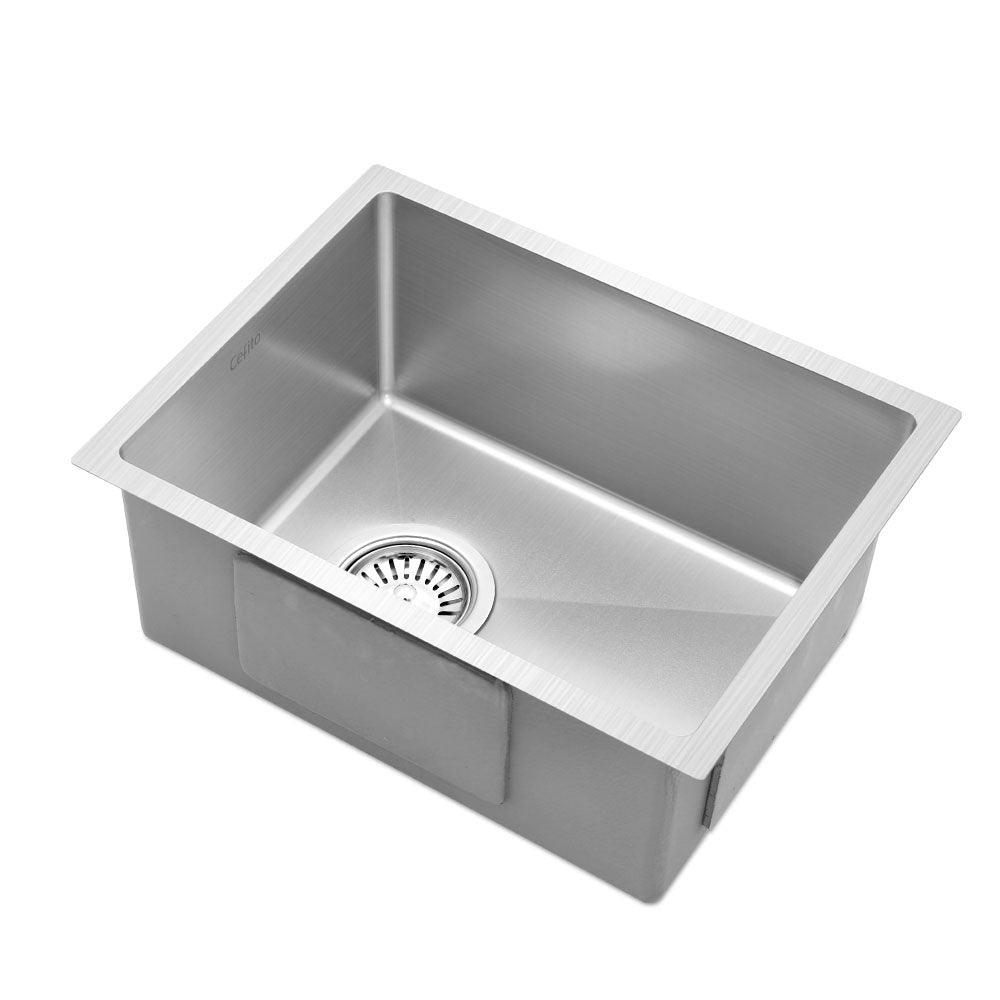 Cefito Kitchen Sink 44X34CM Stainless Steel Nano Basin Single Bowl Silver - Ozstylz