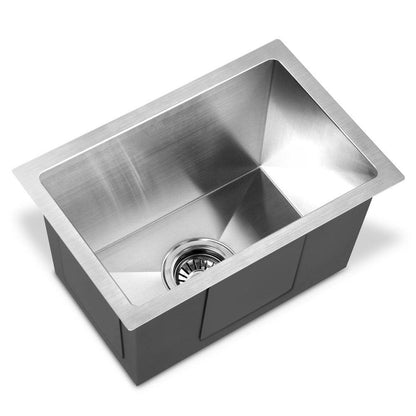 Cefito Kitchen Sink 45X30CM Stainless Steel Basin Single Bowl Laundry Silver - Ozstylz