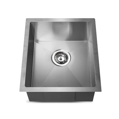 Cefito Kitchen Sink 45X39CM Stainless Steel Basin Single Bowl Laundry Silver - Ozstylz