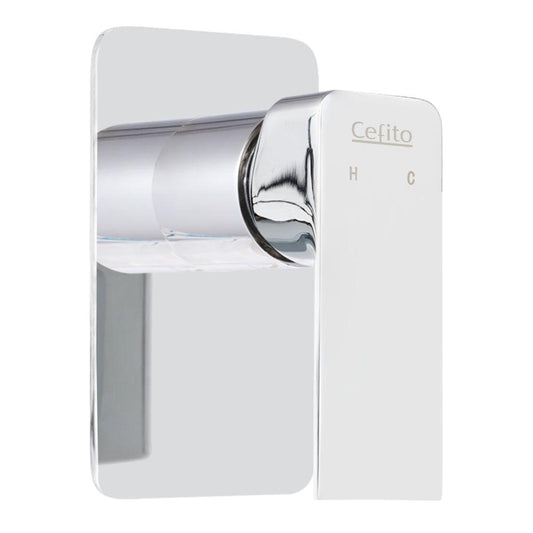 Cefito Shower Mixer Tap Wall Bath Taps Brass Hot Cold Basin Bathroom Chrome - Ozstylz