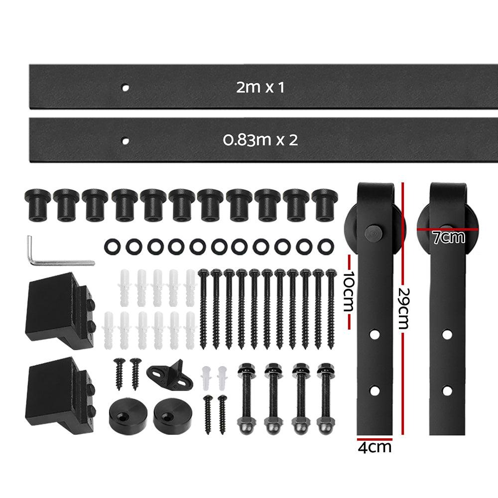 Cefito Sliding Barn Door Hardware Track Set 3.66m - Ozstylz