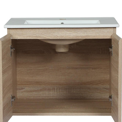 Cefito Vanity Unit 600mm with Basin Oak - Ozstylz