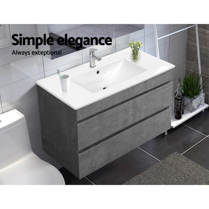 Cefito Vanity Unit 915mm with Basin Grey - Ozstylz