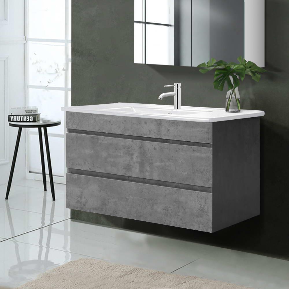 Cefito Vanity Unit 915mm with Basin Grey - Ozstylz