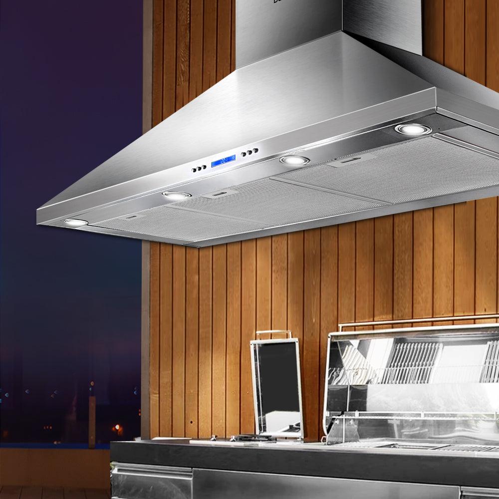 Devanti 1200mm Range Hood 120cm BBQ Commercial Rangehood - Ozstylz