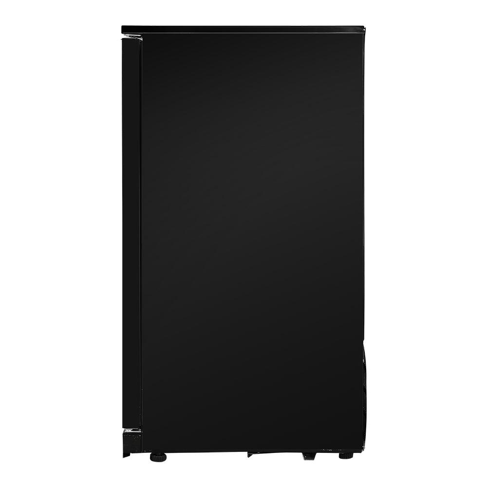 Devanti 198L Bar Fridge Dual Glass Door w/Light Black - Ozstylz