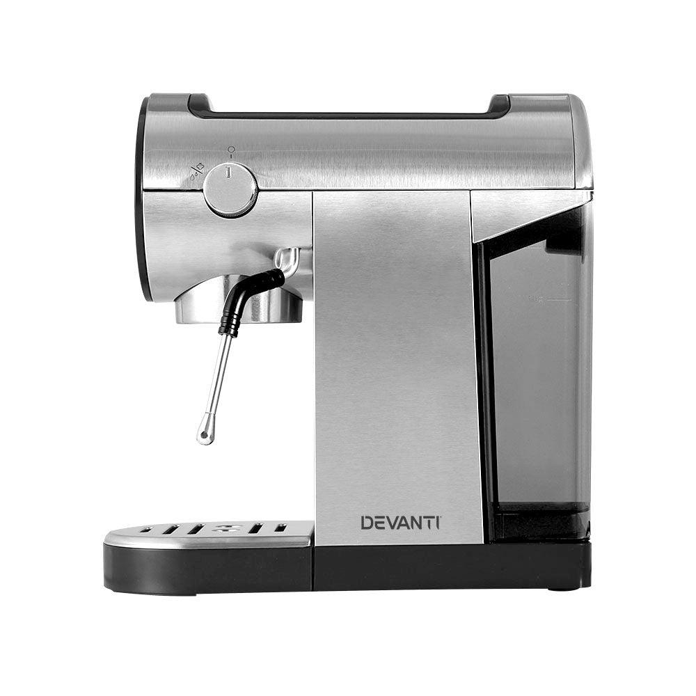 Devanti 20 Bar Coffee Machine Espresso Cafe Maker - Ozstylz