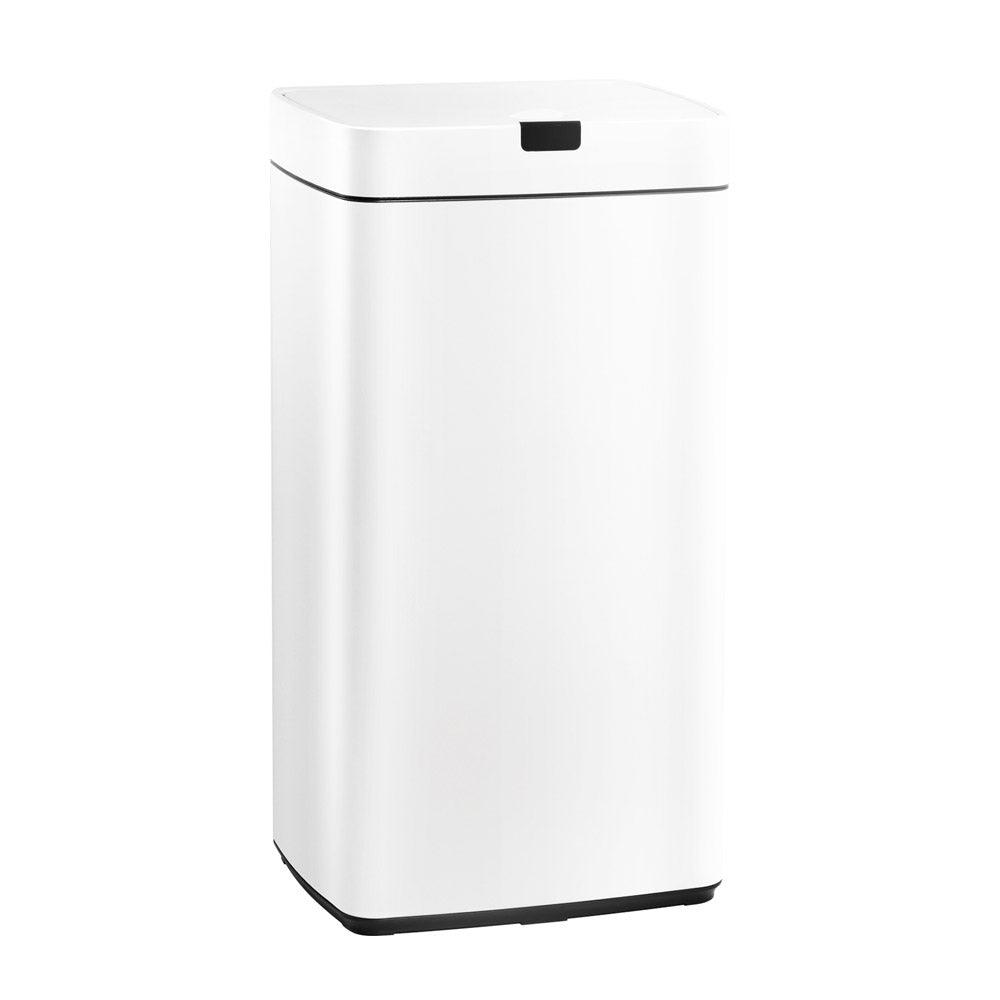 Devanti 45L Motion Sensor Bin Rubbish Automatic White - Ozstylz