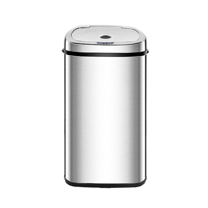 Devanti 50L Motion Sensor Bin Rubbish Automatic Silver - Ozstylz