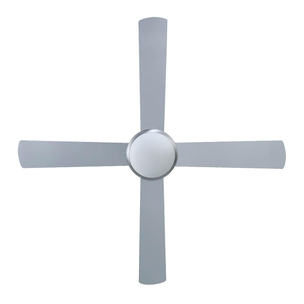 Devanti 52'' Ceiling Fan AC Motor w/Light w/Remote - Silver - Ozstylz