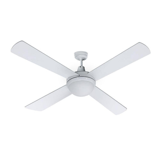 Devanti 52'' Ceiling Fan AC Motor w/Light w/Remote - White - Ozstylz