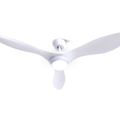 Devanti 52'' Ceiling Fan DC Motor w/Light w/Remote - White - Ozstylz