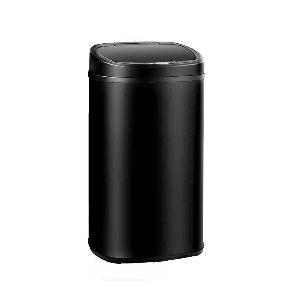 Devanti 58L Motion Sensor Bin Rubbish Automatic Black - Ozstylz