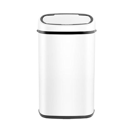 Devanti 58L Motion Sensor Bin Rubbish Automatic White - Ozstylz